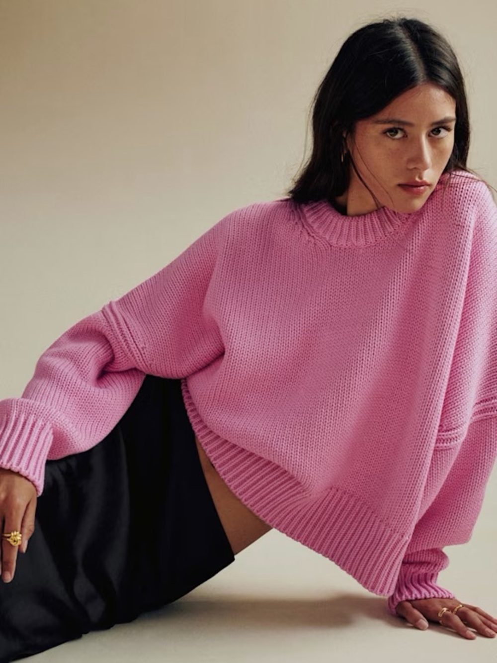 RARE Sezane Virgil Jumper in Rose Summer Pink